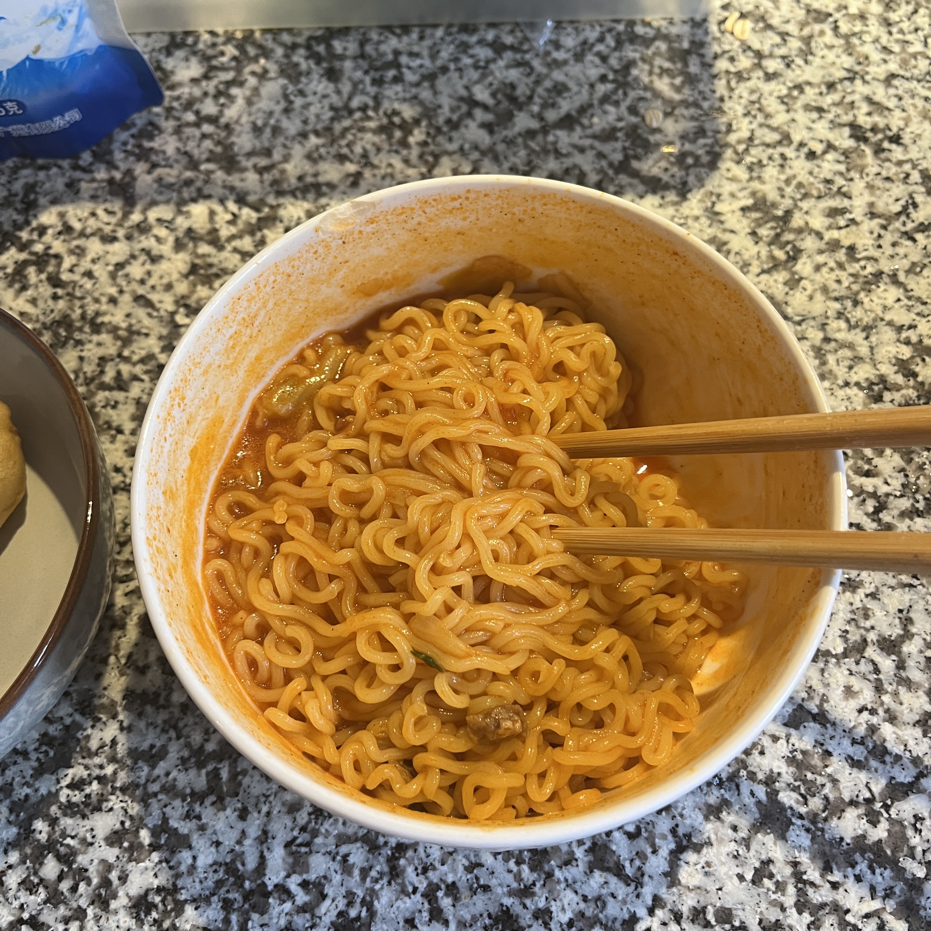 The sound of noodles