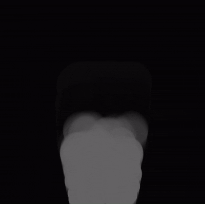 A smoky visual effect where sound influences the diffusion and motion.