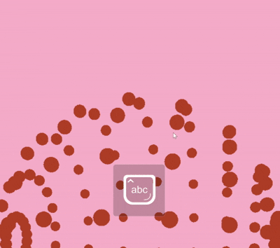 Visualization of makeymakey control