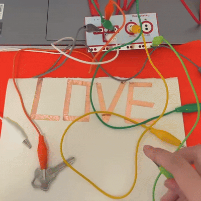 Copper strips and key sensing