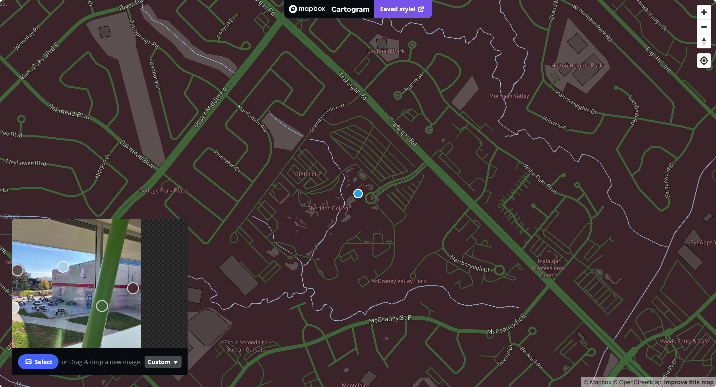Map of Sheridan Outdoor Viewing