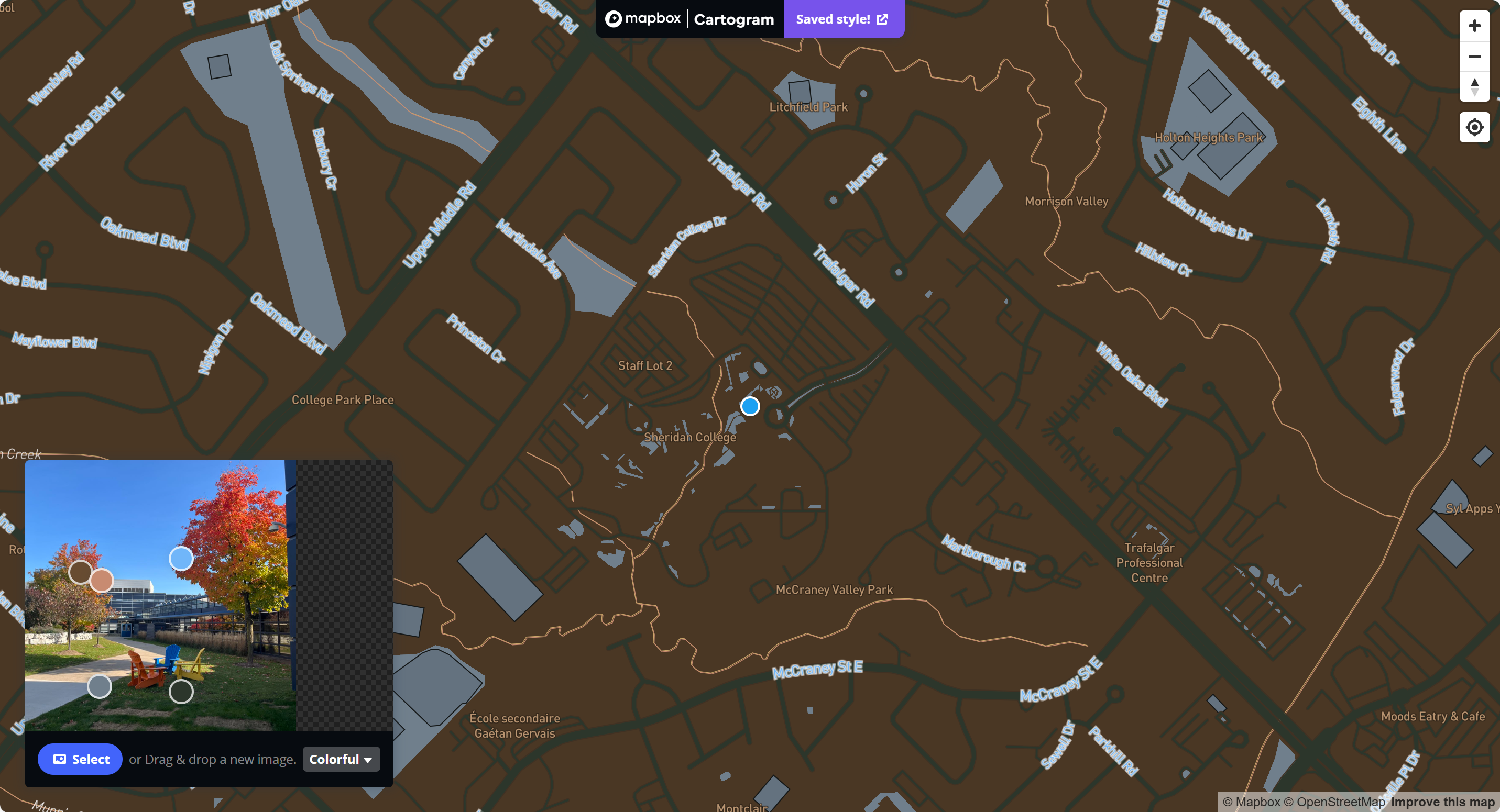 Map of Sheridan Outdoor Viewing