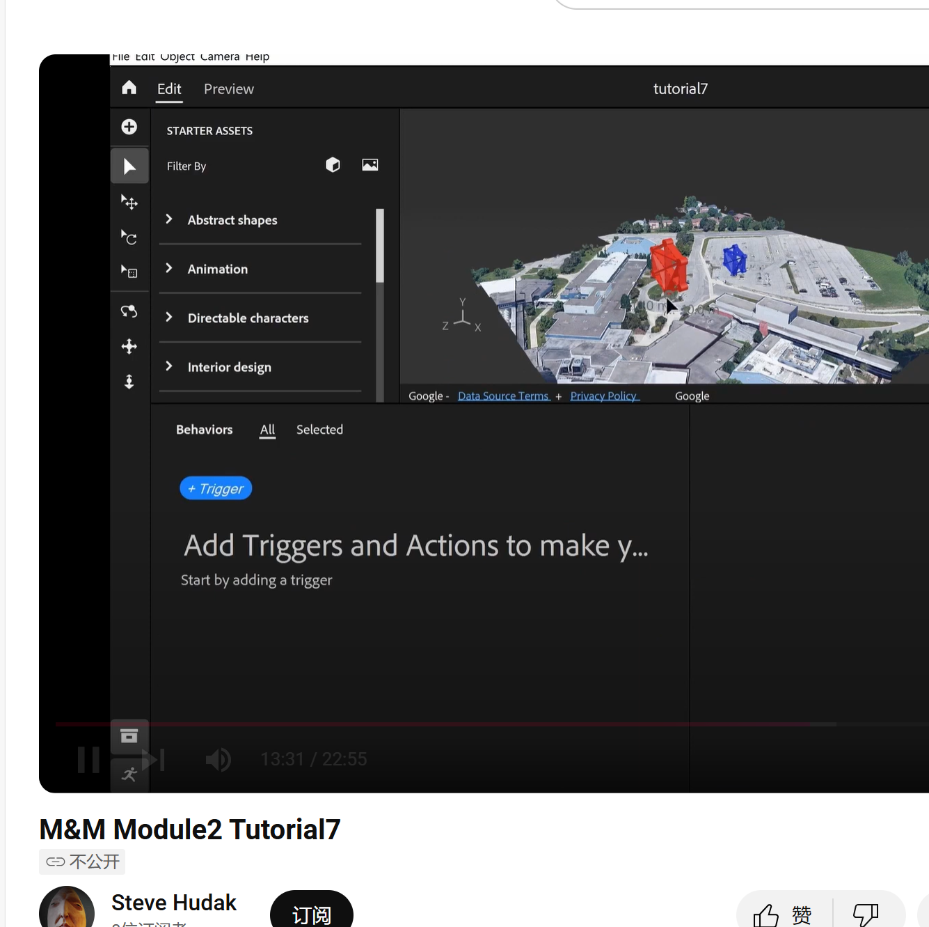 Screenshots of study tutorial videos