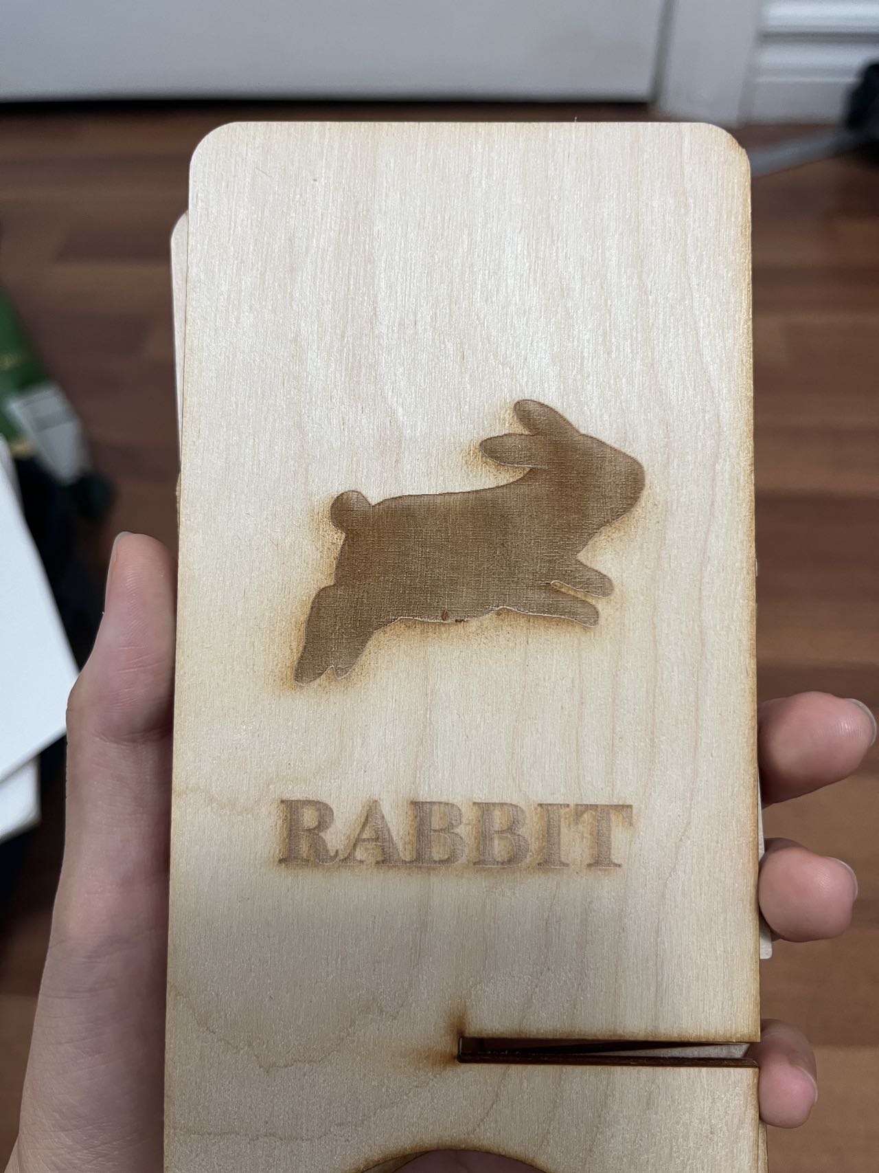 Rabbit Wooden Plank Slicing