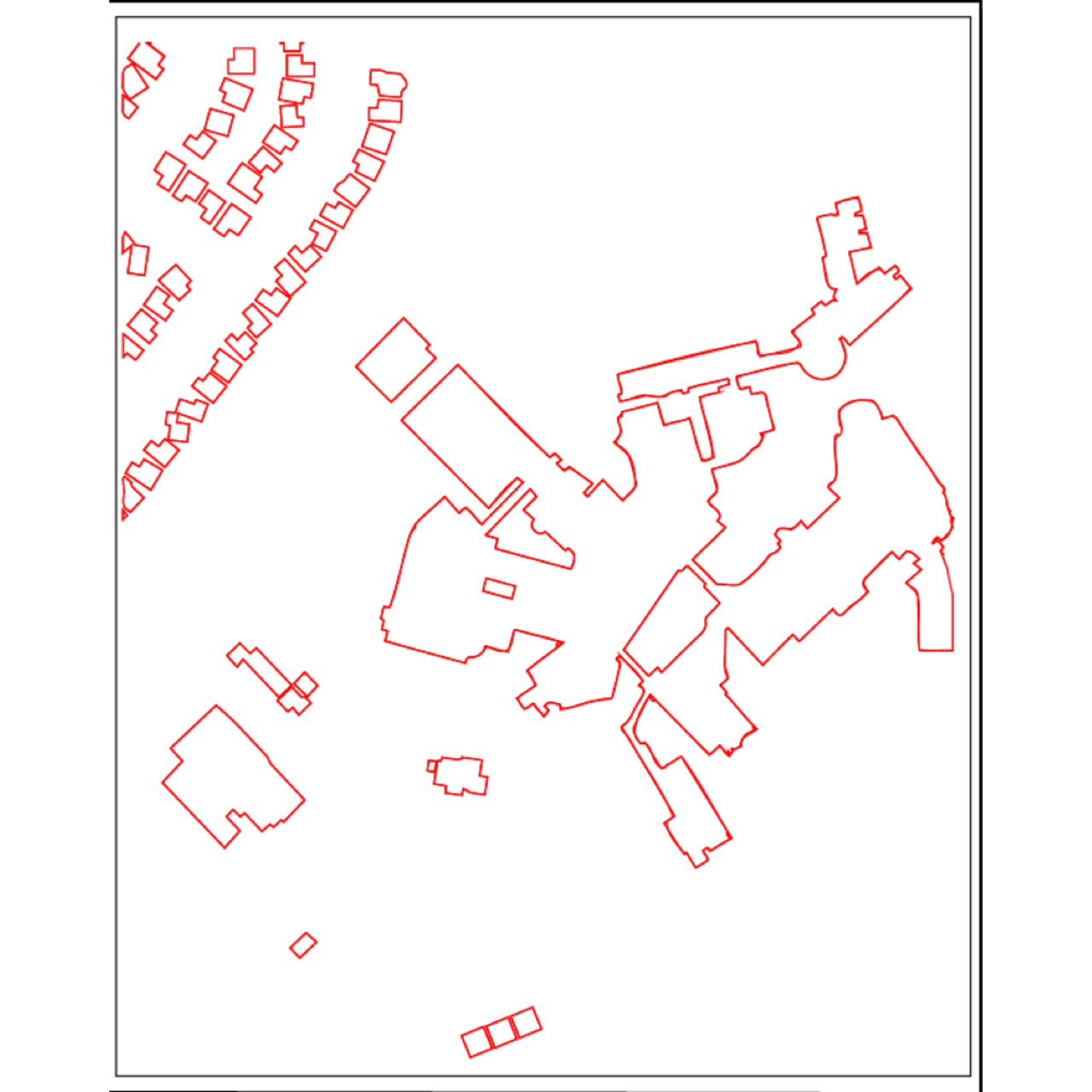 AI on extracting parts of buildings on the map