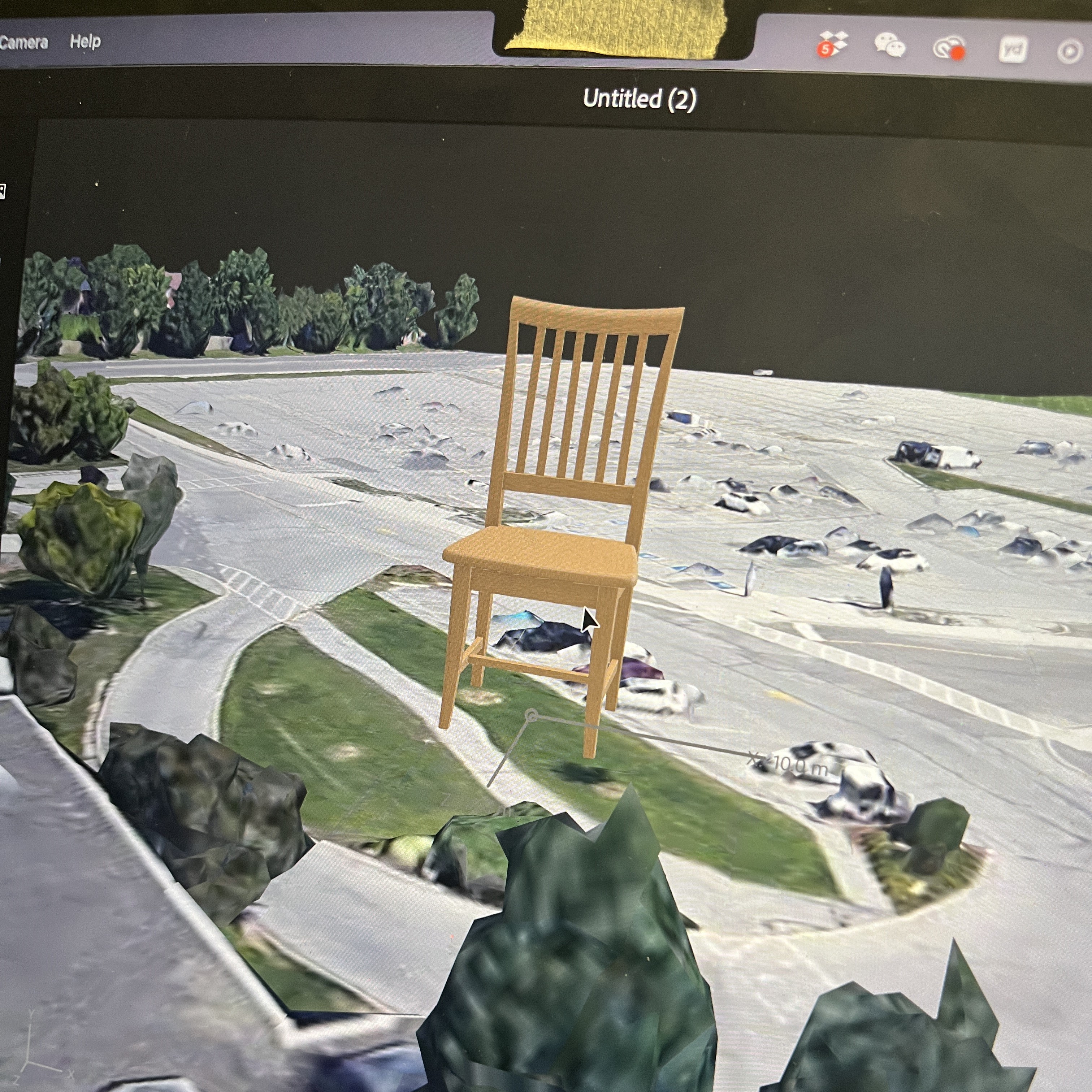 AR in computer photos